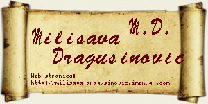 Milisava Dragušinović vizit kartica